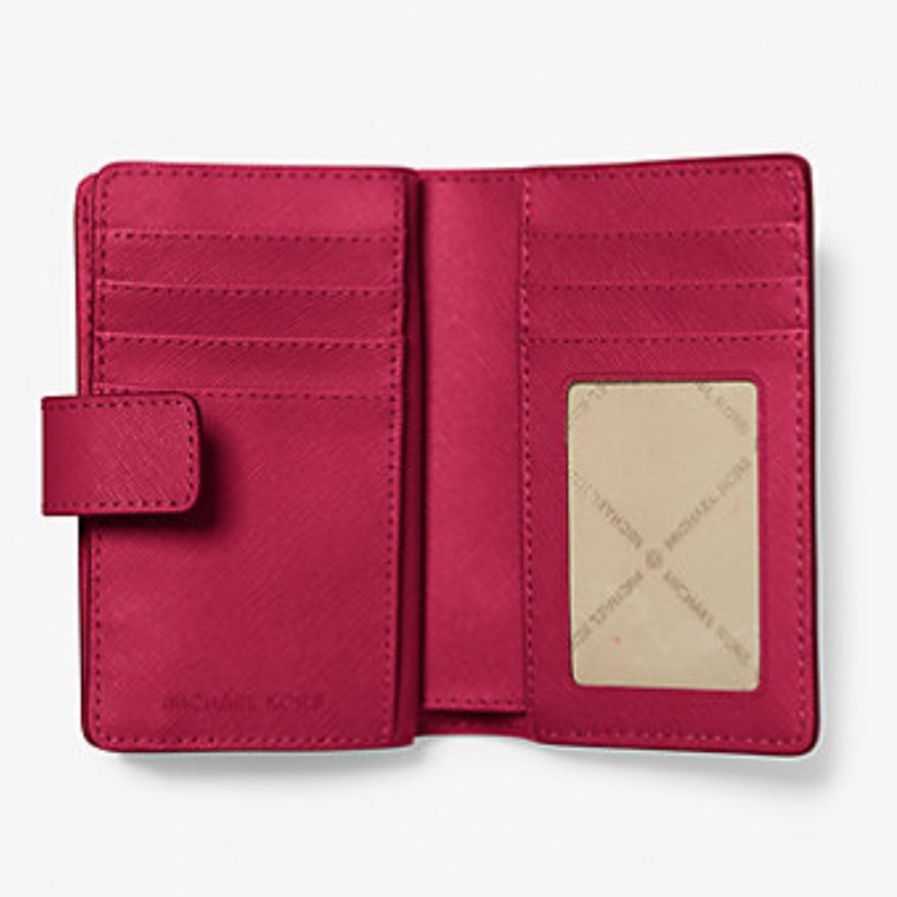 MICHAEL KORS Medium Saffiano Leather Bifold ZP CN Wallet
COLOR DK RASPBERRY
NWT - Picture 2 of 16